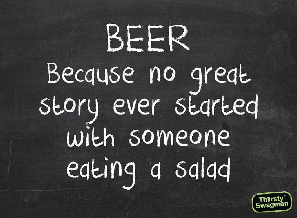 Beer and Salad