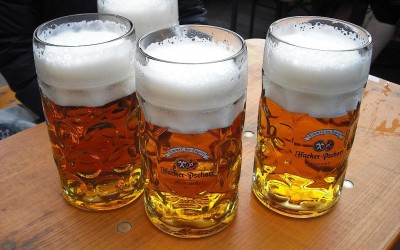 Bavarian beer at Oktoberfest in Munich, Germany thanks to the Reinheitsgebot